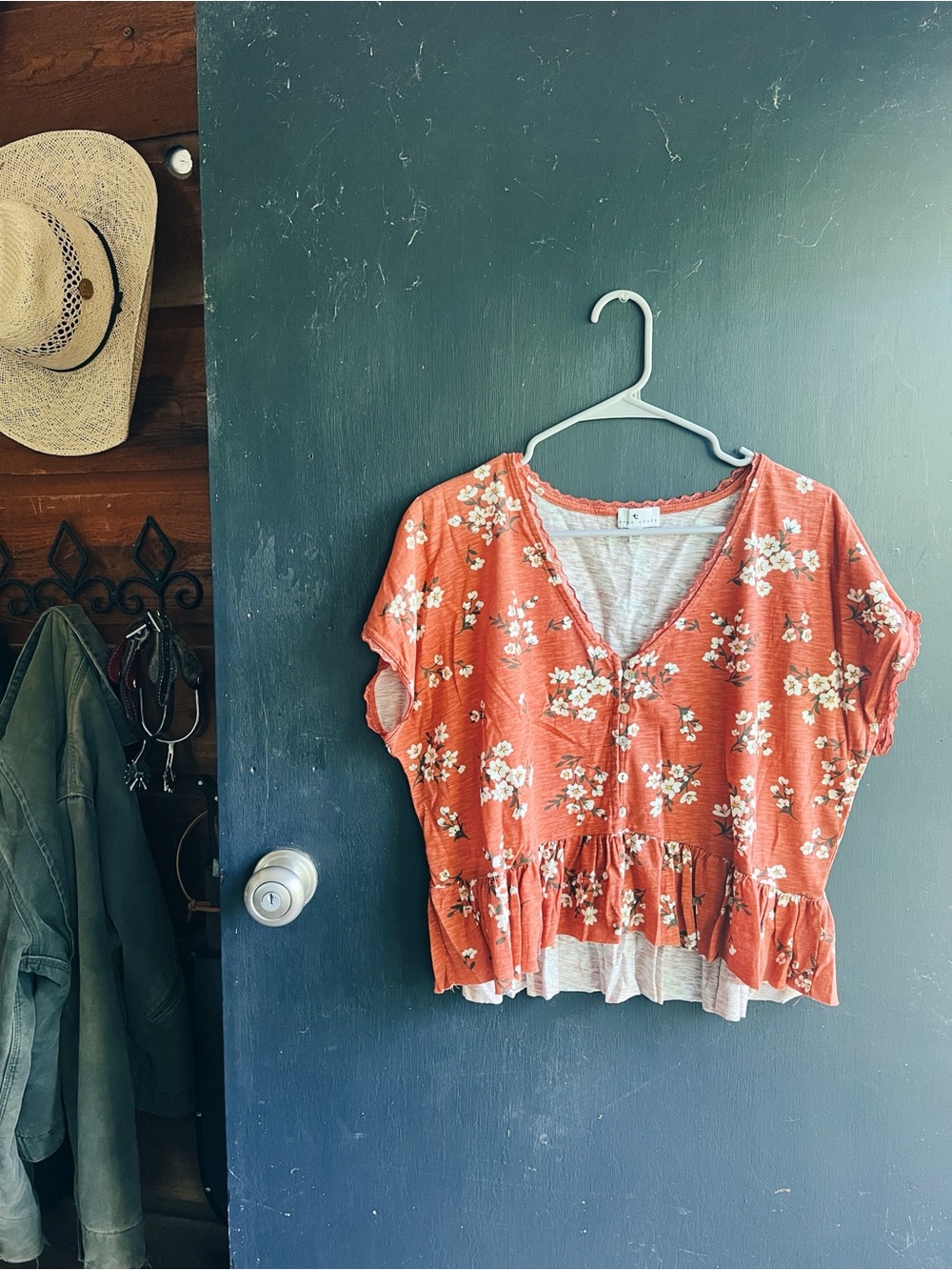 NWOT Floral Top